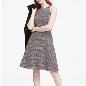 Banana Republic Fit & Flare tweed dress (Size 12)